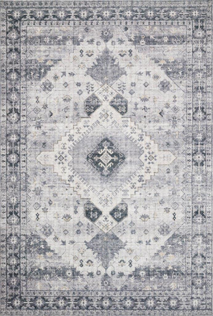 Loloi II Skye Silver and Grey 2'-6" x 12'-0" Runner Rug | 1stopbedrooms