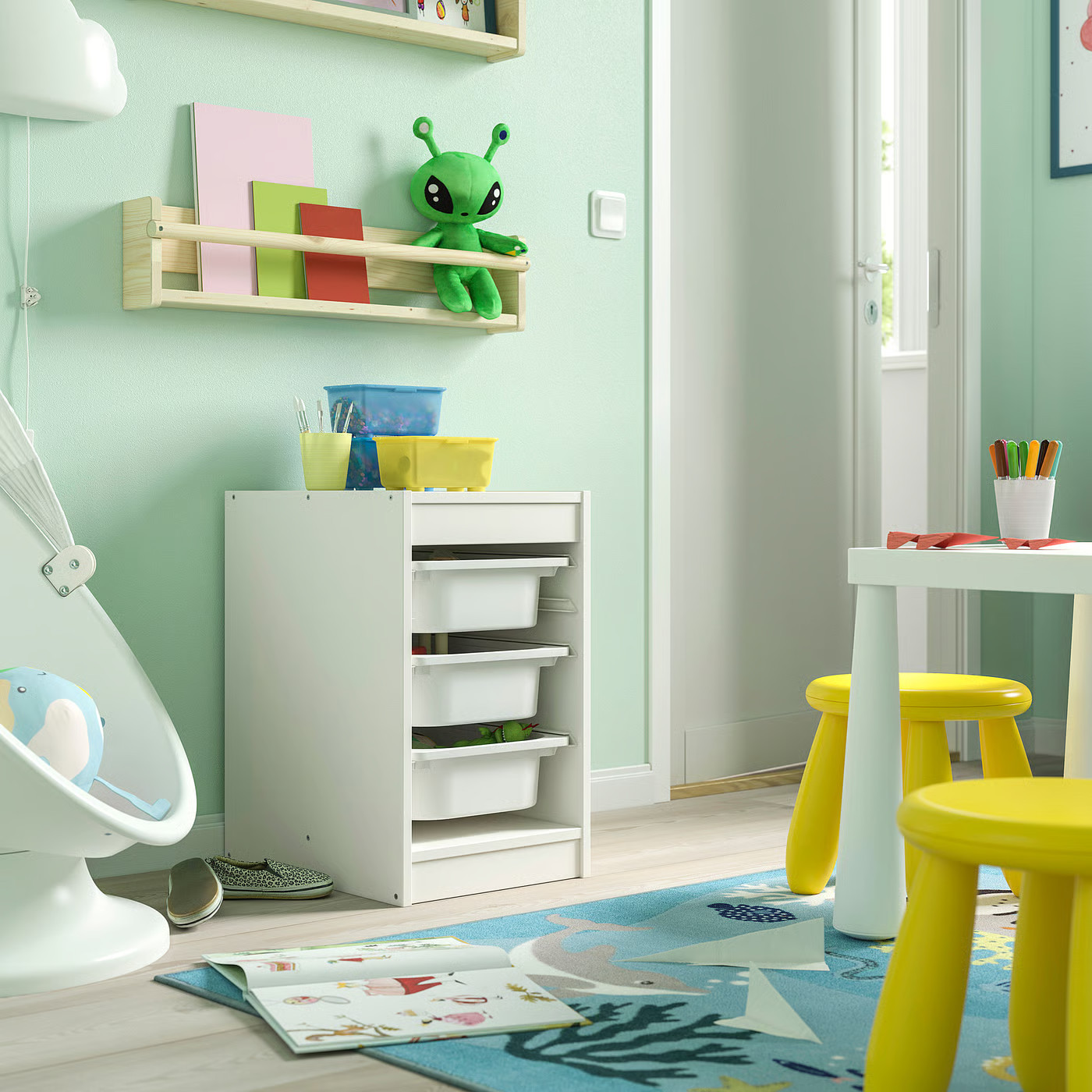 IKEA TROFAST storage combination with boxes, white/white, 13 3/8x17 3/8x22 | IKEA US