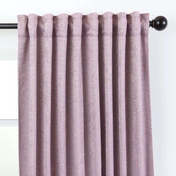 Chanasya Embossed Textured Window Curtain Panel Pair (Set of 2) | Bed Bath & Beyond