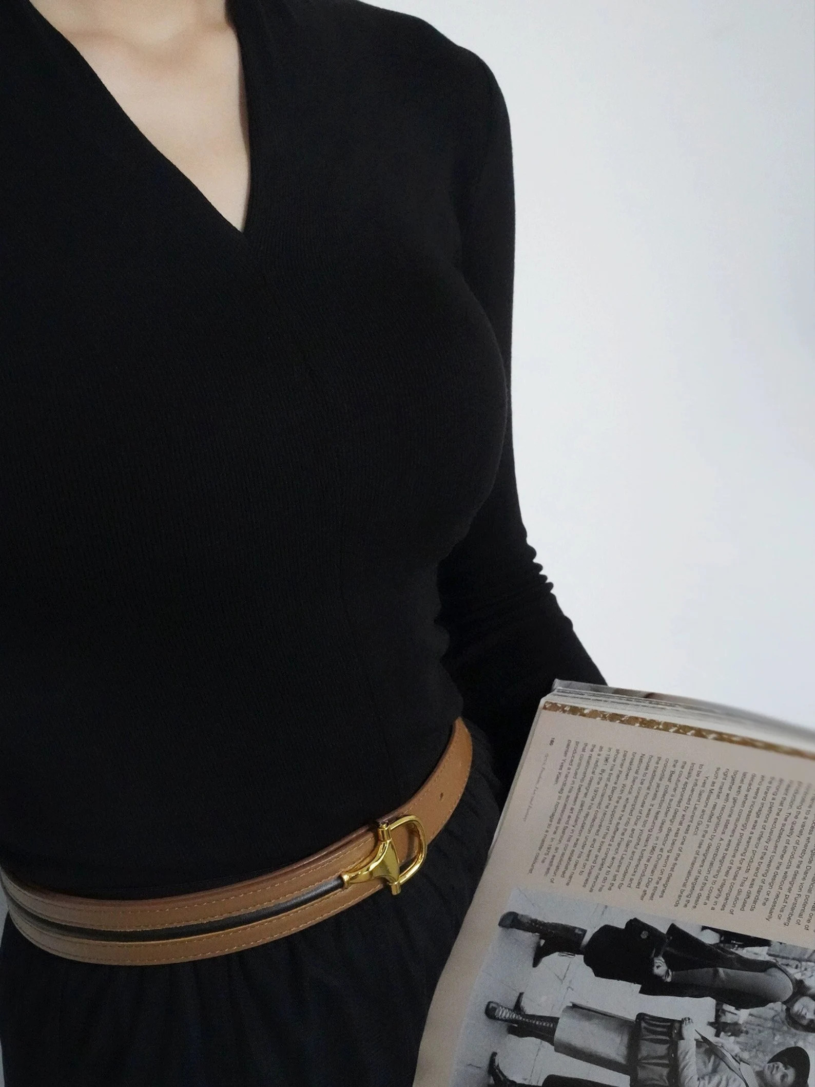 Minimalist Leather Belt, Black or Brown - Etsy | Etsy (US)