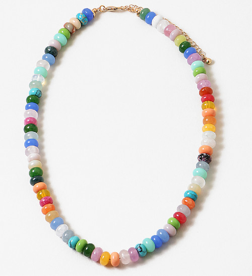 Erin McDermott Jewelry Good Luck Gemstone Necklace in Multi at Nordstrom | Nordstrom