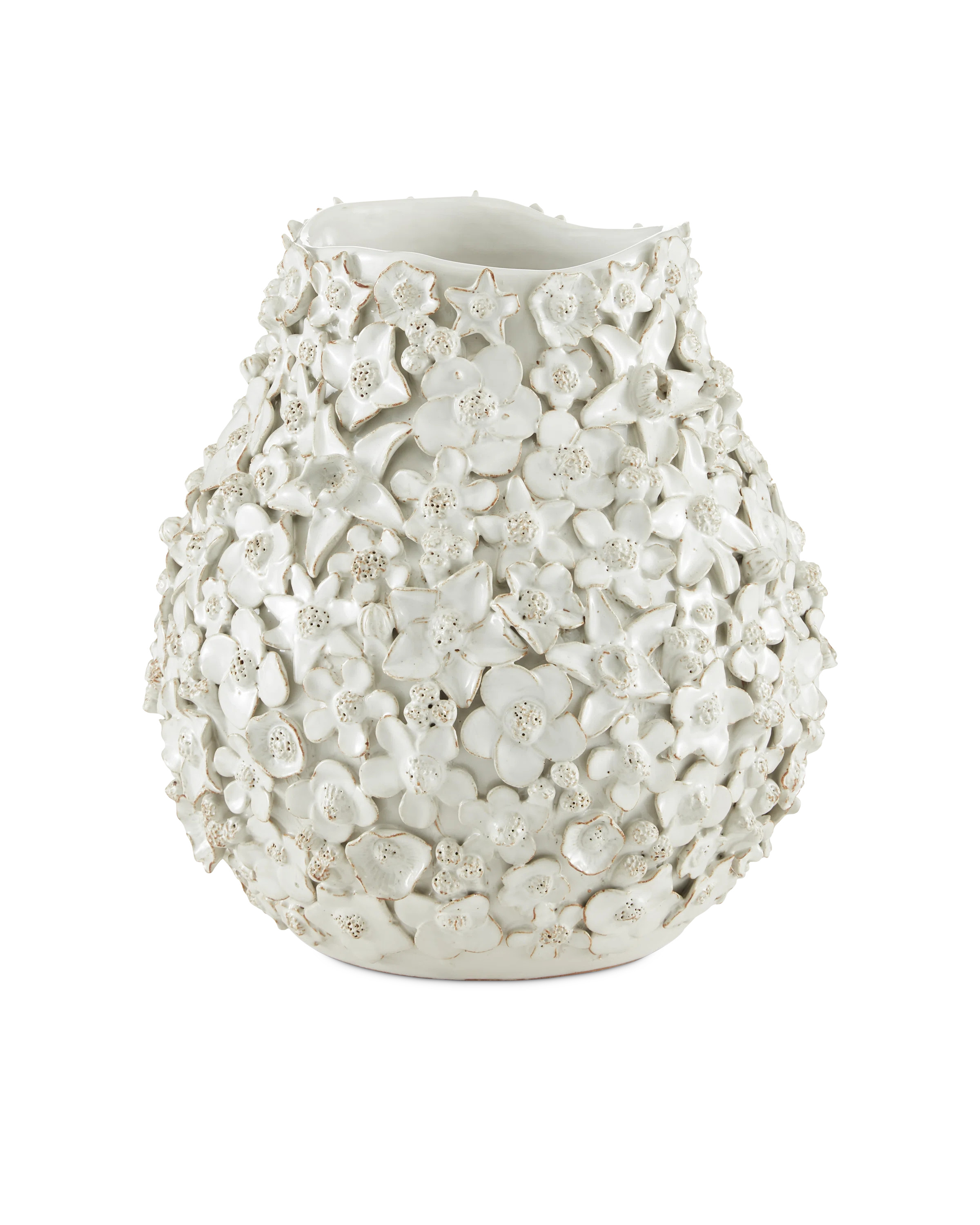 Currey & Company Jessamine White Vase | Perigold | Perigold