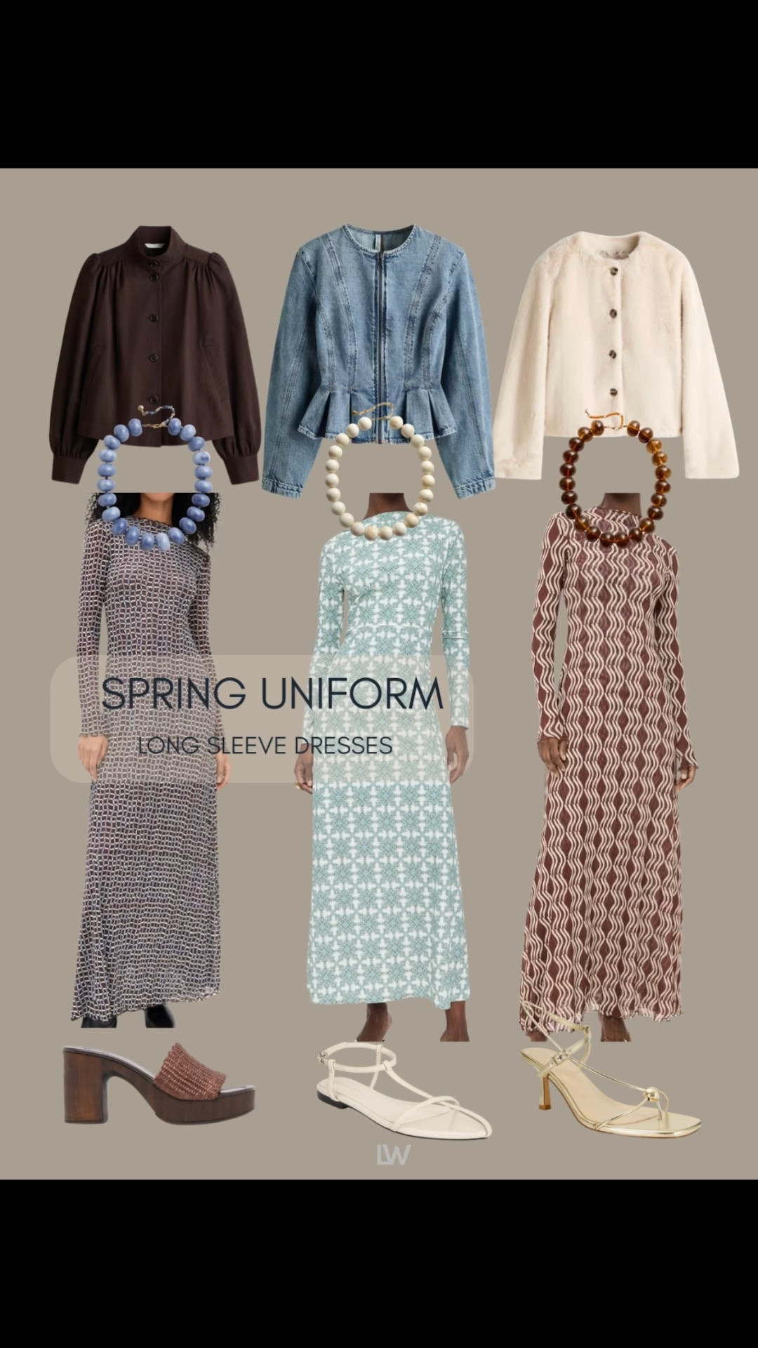 My favorite buy for spring transition elevated looks…. Great for nights , vacations and most spring events! Love these 3 dresses ( own the all! ) Amazon shoes and H&M layers complete the look. Oh and the must have baublebar! 