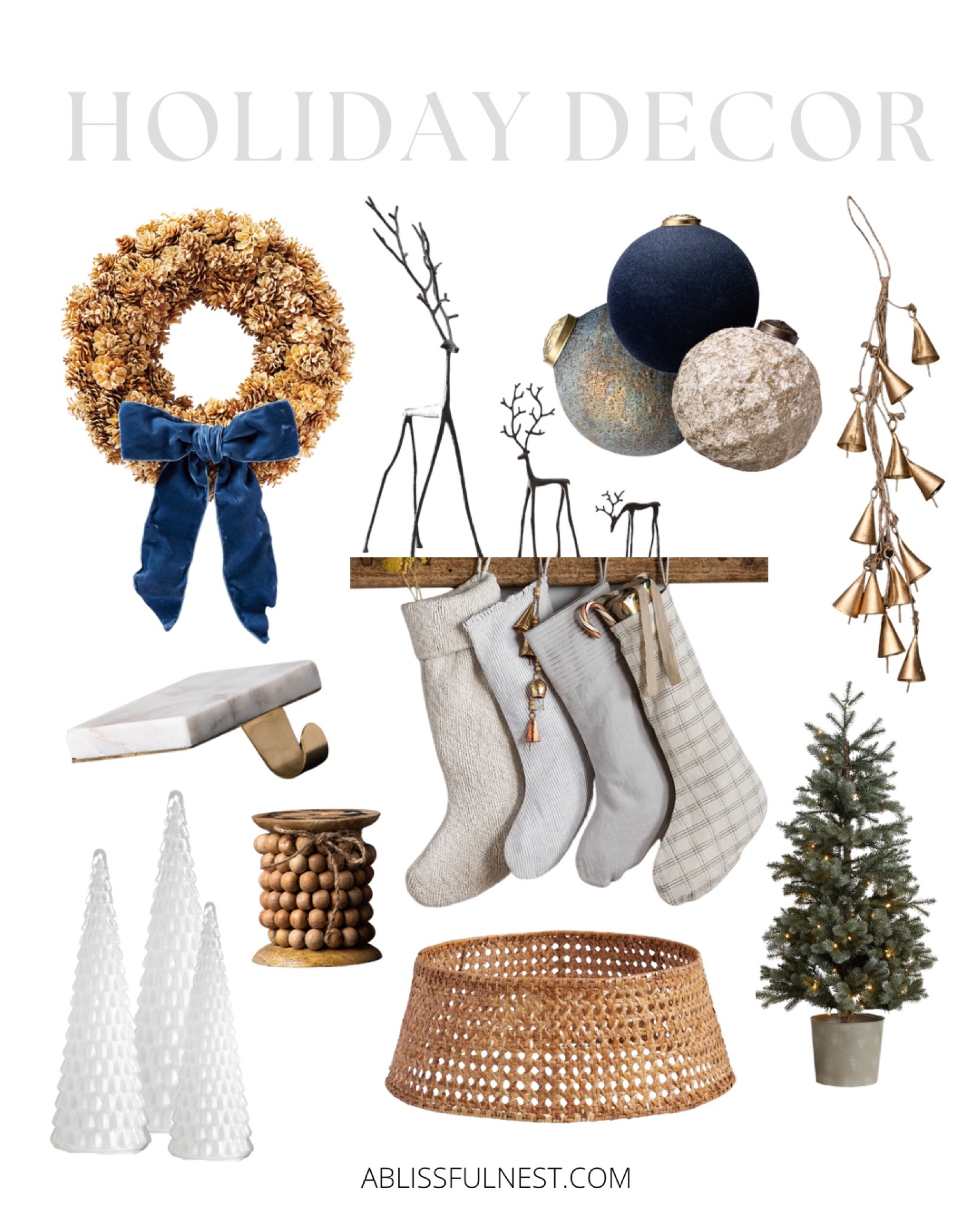 Coastal Christmas, coastal, modern, Christmas decor, rattan, tree collar, Christmas tree skirt, Christmas tree, collar, stockings, window pane, stockings, fireplace, mantle, dear figurines, holiday bells, pre-lit tree, white Christmas trees, stocking holder, Serena and Lily, porch, wreath

#LTKSeasonal #LTKhome #LTKHoliday