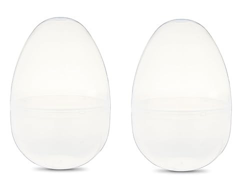 Jumbo 16 inch Giant Clear Fillable Plastic Easter Egg, Great for Decor and Baskets, Pack of 2 | Amazon (US)
