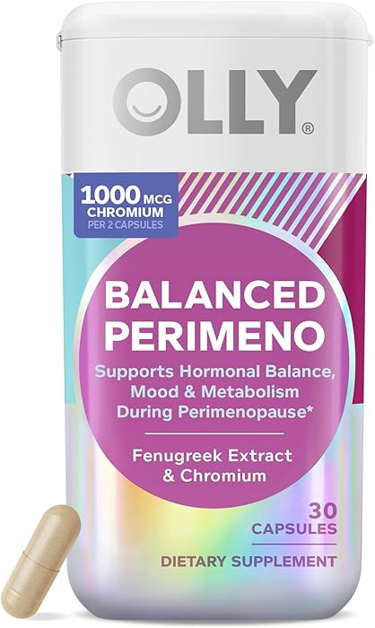 OLLY Balanced Perimeno Capsules, Supports Hormonal Balance, Mood & Metabolism During Perimenopaus... | Amazon (US)