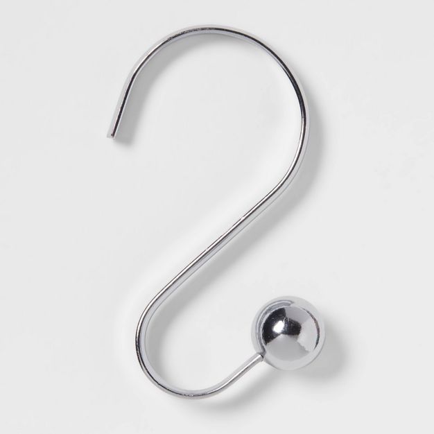 S Shaped Shower Curtain Hooks with Ball End Cap - Made By Design™ | Target