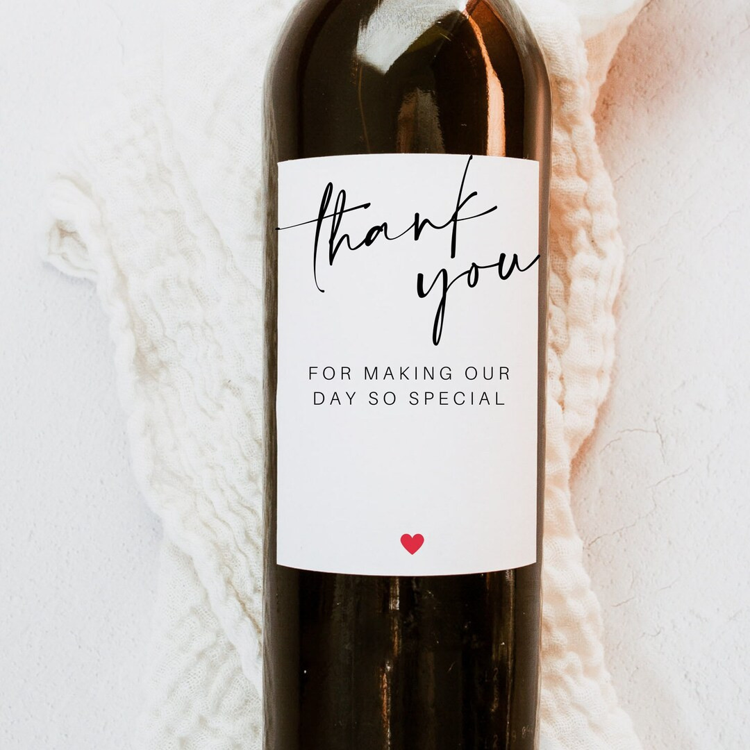 Thank You for Making Our Day so Special Thank You Wedding - Etsy | Etsy (US)