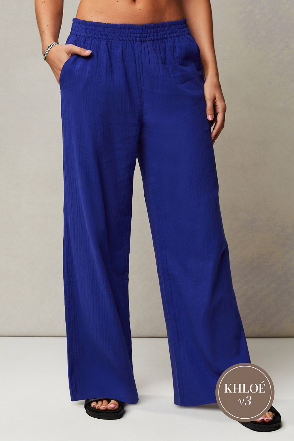 Cotton Voile Wide Leg Pant | Fabletics - North America