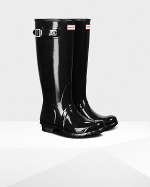 Women's Original Tall Gloss Rain Boots | Hunter (US and CA)