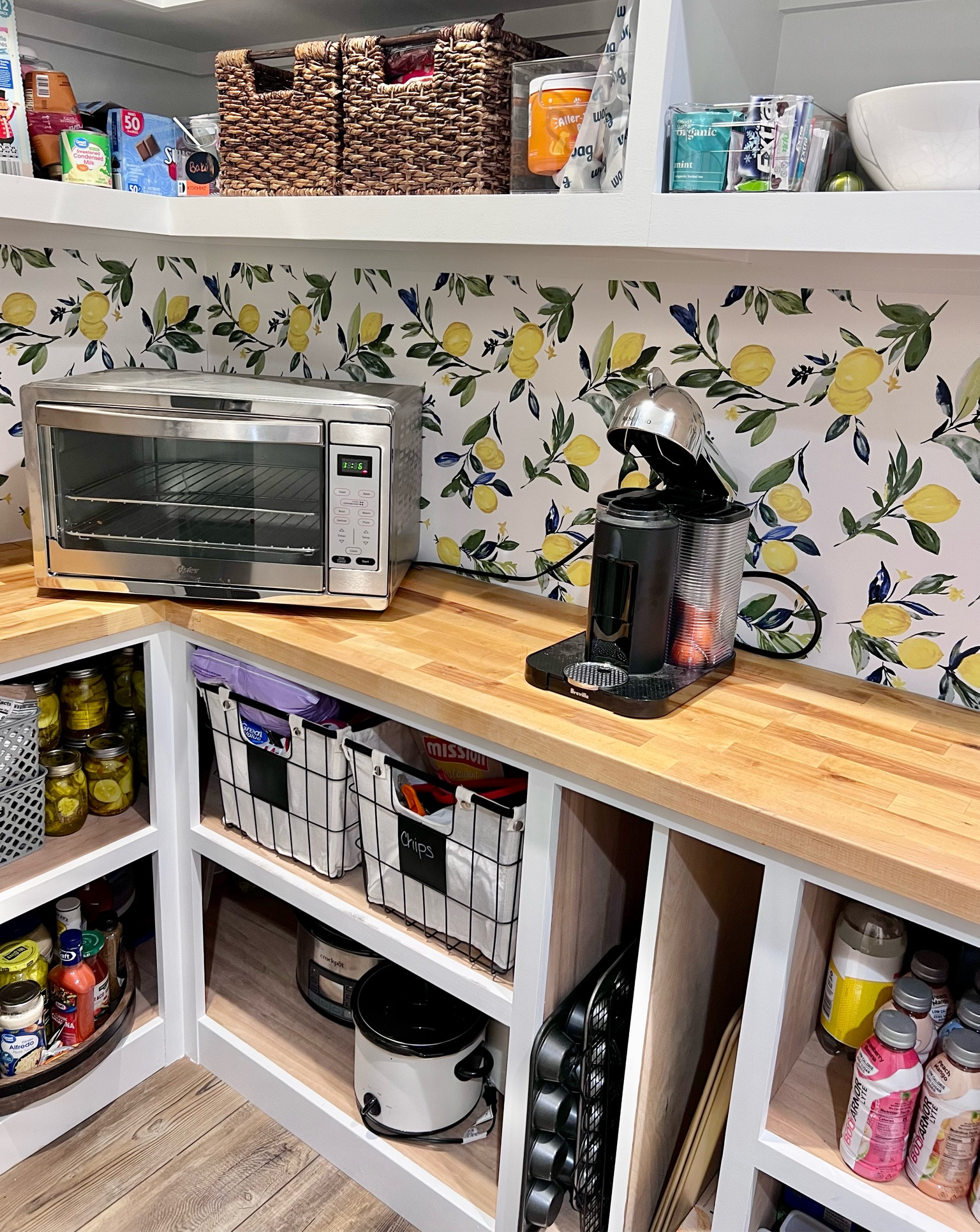 These baskets are great for storing chips and baking items. Also my Nespresso is amazing and we love having this tabletop oven as our second oven!

#LTKhome