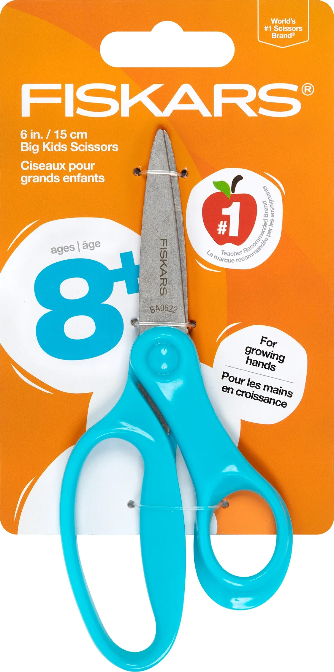 Fiskars 6-inch Kids Scissor Ages 8-11, Turquoise, 1 Piece | Walmart (US)