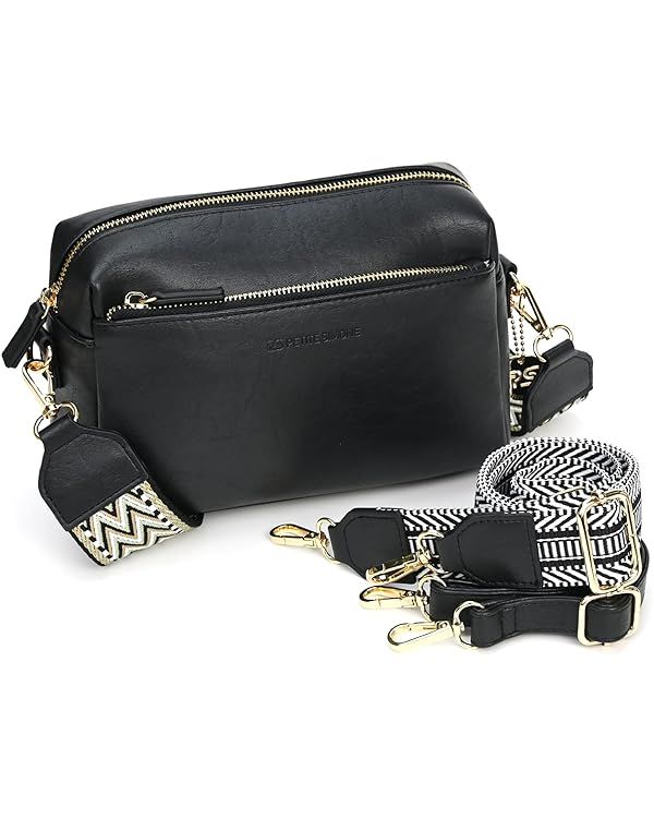 PS PETITE SIMONE Crossbody Bags for Women Crossbody Handbags Trendy Cross Body Purse Leather Slin... | Amazon (US)
