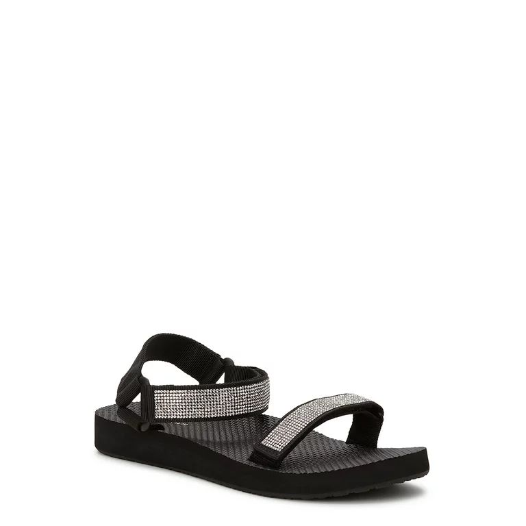 Time and Tru Women's Embellished Nature Sandals | Walmart (US)