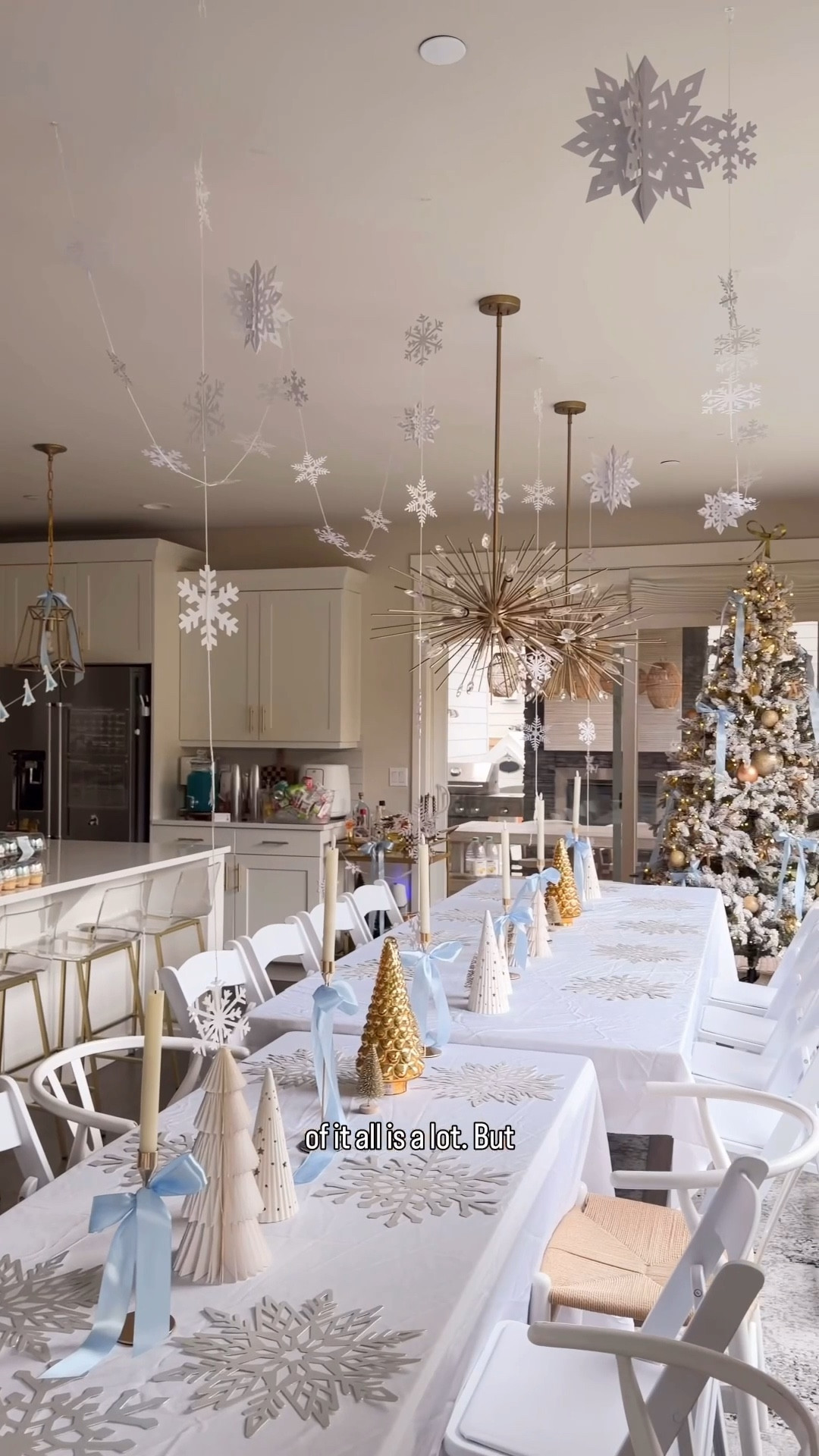 Everything that goes into preparing lil sis’ third birthday party! Would you believe me that I planned it all in a week? I literally didn’t start ordering party supplies and decor until a week before and thankfully most things arrived in time. @ws_kidsparty took care of the balloons, backdrop, and character experience so that helped me a ton.  #partyprep #frozenbirthday #kidspartyideas

Tablecloth, chairs, blue ribbon, hanging snowflake decorations, snowflake paper placemats, candle, candle holder, Christmas ornaments, balloons, easel stand, plastic dessert cups, snowman kit, paper lantern, food warmers, tongs, Christmas tree, beads, bracelets, Elsa doll, whole foods cake, boba straws, birthday candles, snowflake sprinkles, edible snowflakes, frozen castle cake topper 

#LTKHome #LTKKids #LTKHoliday