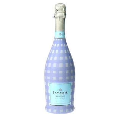 Lavender Haze Picnic Gingham Prosecco Bottle Wrap | Beau Bottles