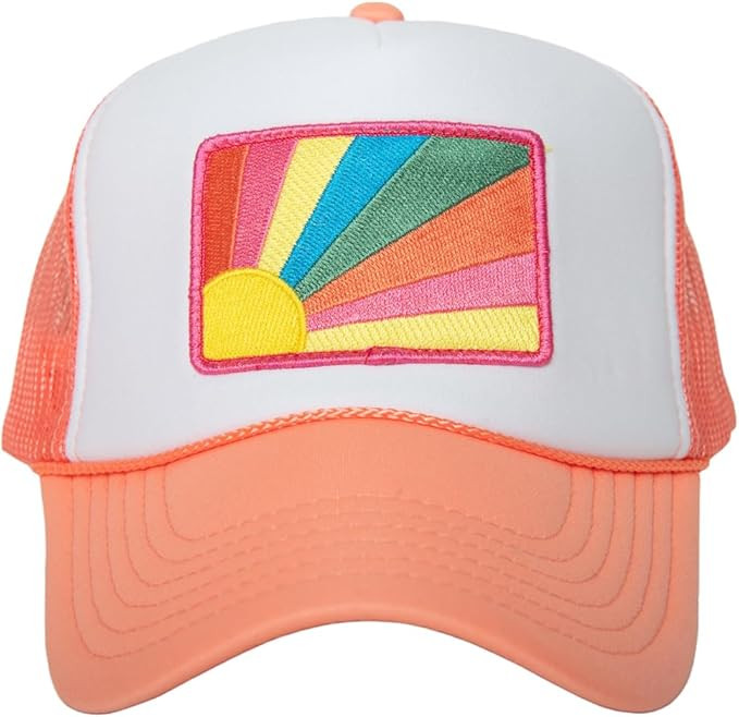 KATYDID Bursting Sunshine Foam Trucker Hat - Adjustable Mesh Netting - Embroidered Women's Trucke... | Amazon (US)
