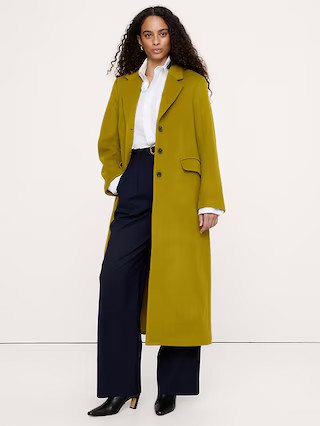 Wool-Cashmere Wrap Coat | Banana Republic (US)
