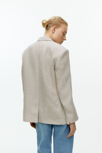 Oversized Heavy Linen Blazer | H&M (UK, MY, IN, SG, PH, TW, HK)