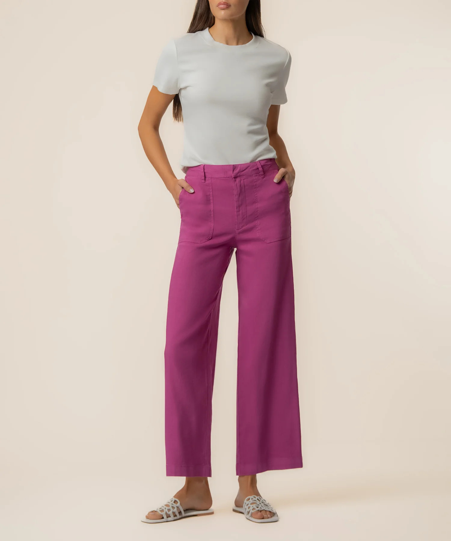 Topaz Linen Wide Leg - Kut from the Kloth | Kut From Kloth