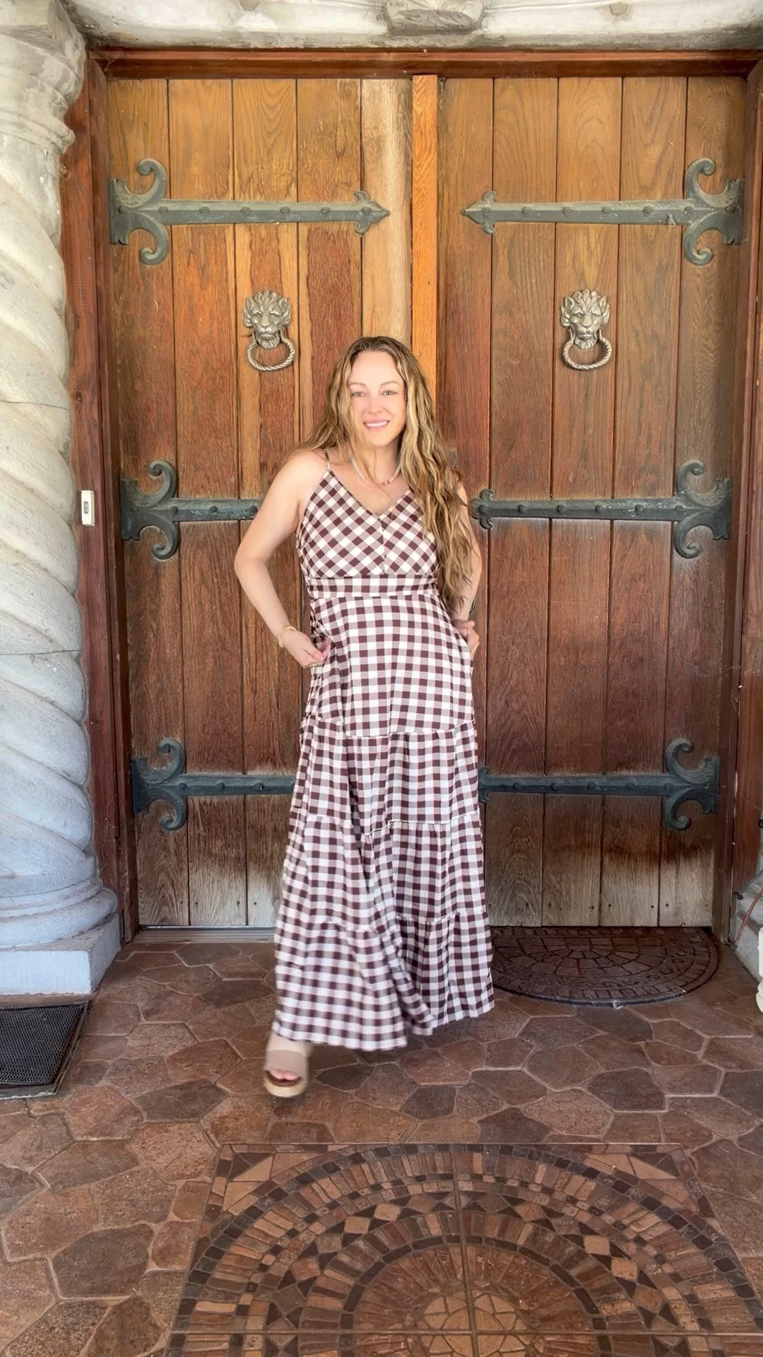 The brown + white gingham, the flattering fit, the full-length silhouette… this dress is giving effortless summer style in the best way. 🤎✨

#LTKdayinmylife #LTKgrwm #LTKootd

#LTKPetite #LTKWedding #LTKSeasonal