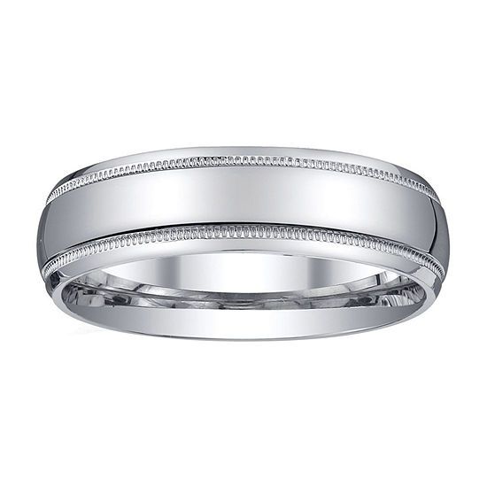 Mens 6mm Sterling Silver Wedding Band | JCPenney