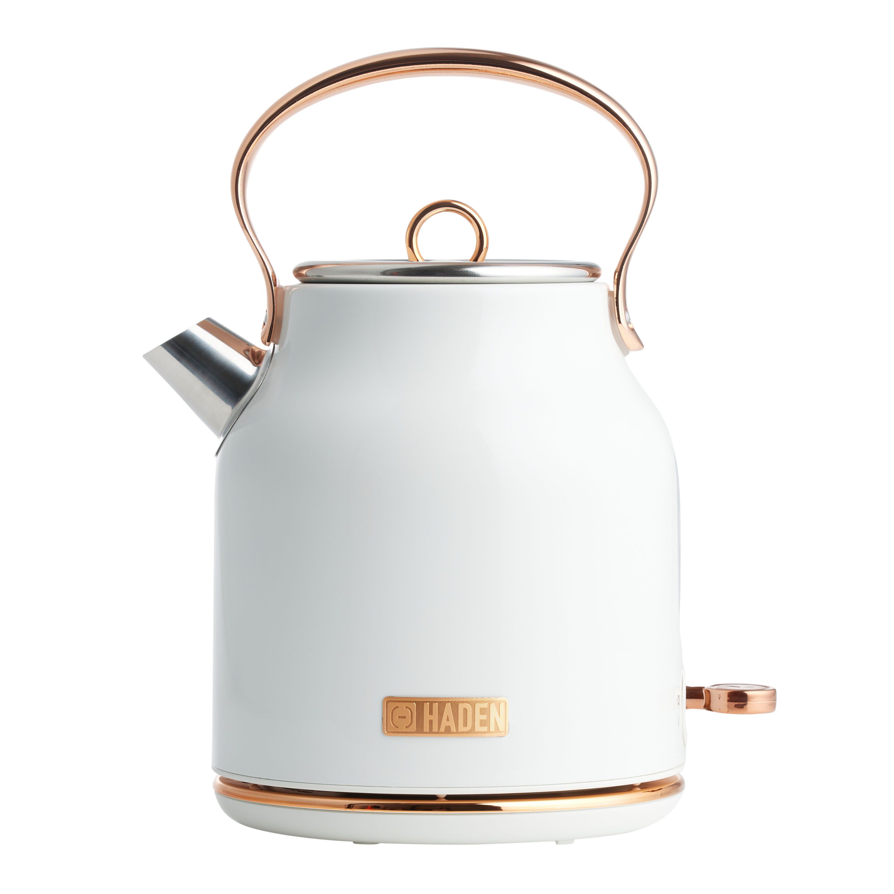 Haden Ivory and Copper Heritage Cordless Electric Kettle | World Market