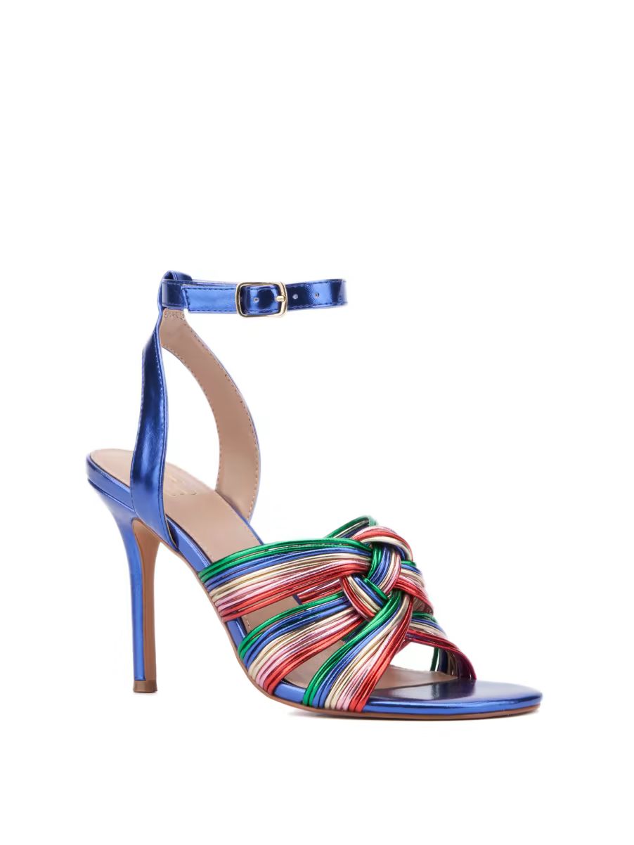 Multicolor Strappy Heel | New York & Company
