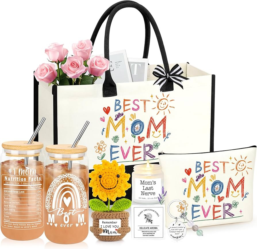 DOGMEM Mothers Day Gifts, Mom Birthday Gift Ideas Basket for Moms Mama Mother from Daughter Son C... | Amazon (US)
