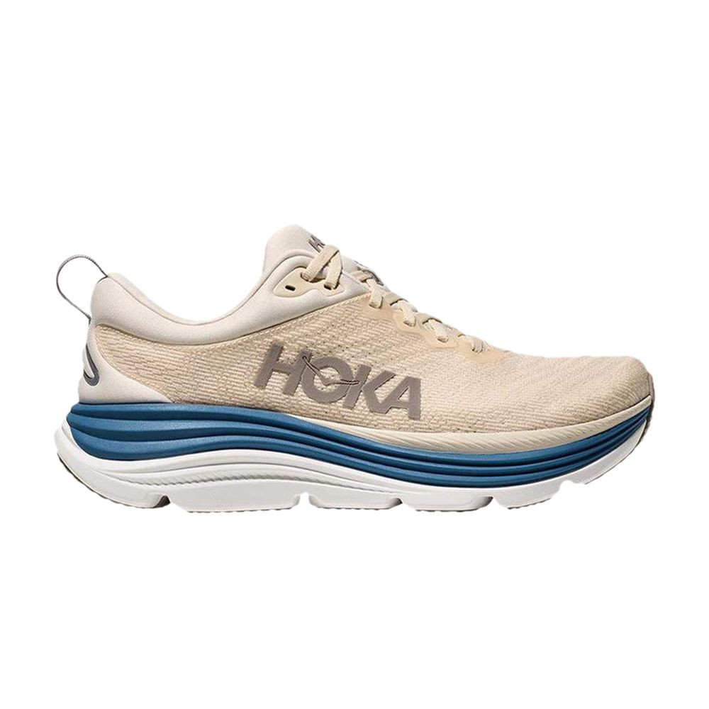HOKA Gaviota 5 Wide 'Birch Foggy Night' | Cream | Men's Size 8.5 | GOAT