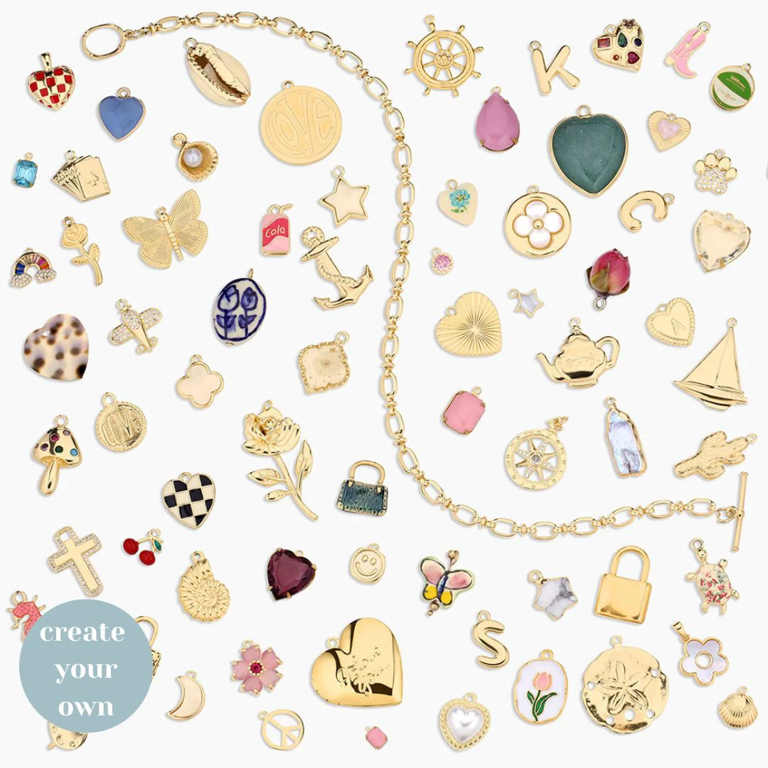 Create Your Own Classic Charm Necklace | Coastal Caviar | Coastal Caviar