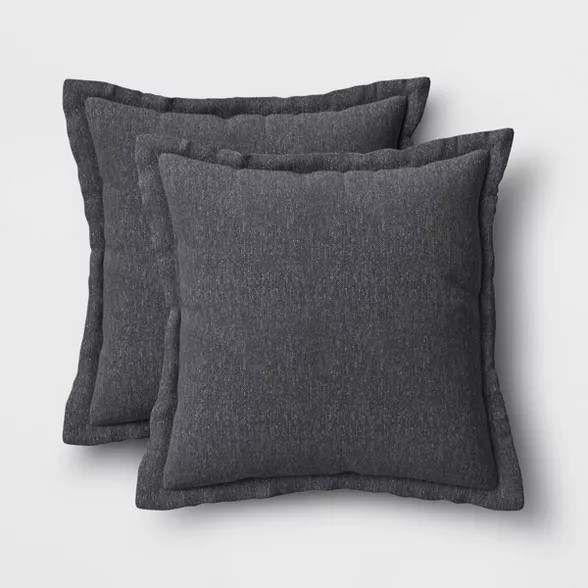 2pk Outdoor Throw Pillows DuraSeason Fabric™ - Threshold™ | Target