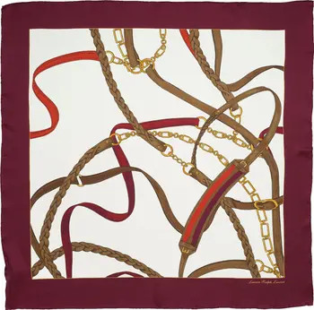 Belting Print Square Silk Scarf | Nordstrom