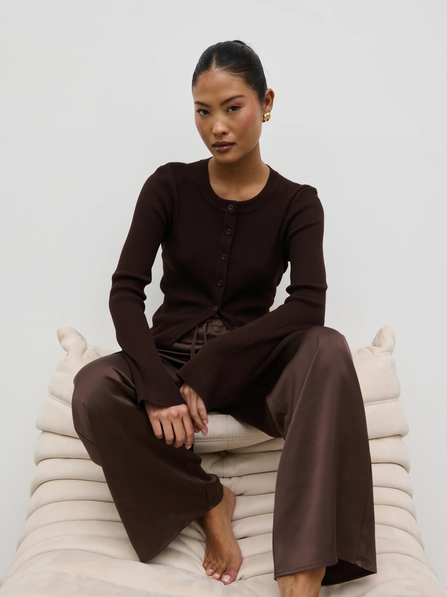 Breya Satin Drawstring Trousers | Pretty Lavish (UK)