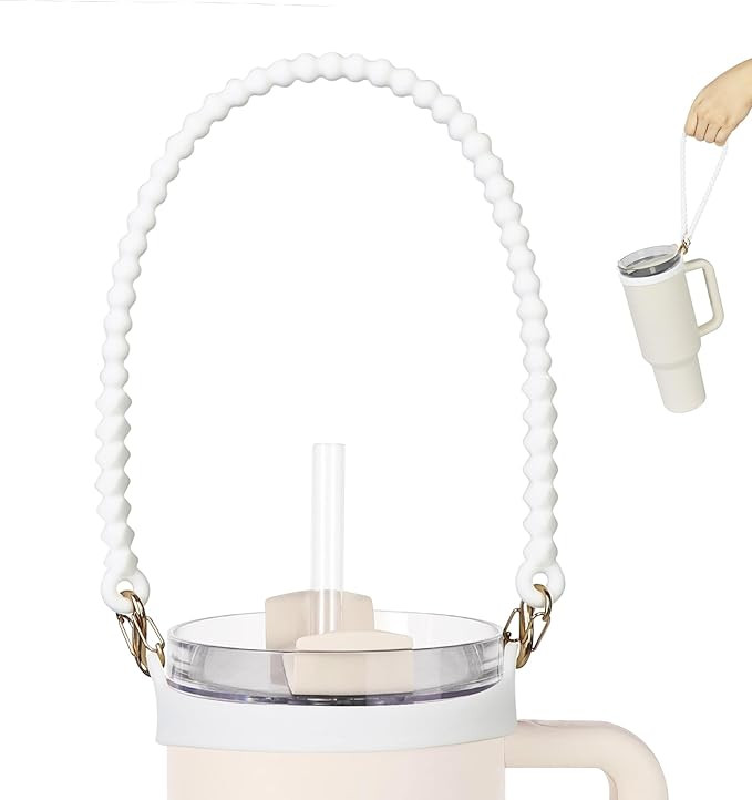 Water Bottle Handle - Soft Silicone Water Bottle Holder, Sling, Lanyard, Carrier with Strap - Fit... | Amazon (US)