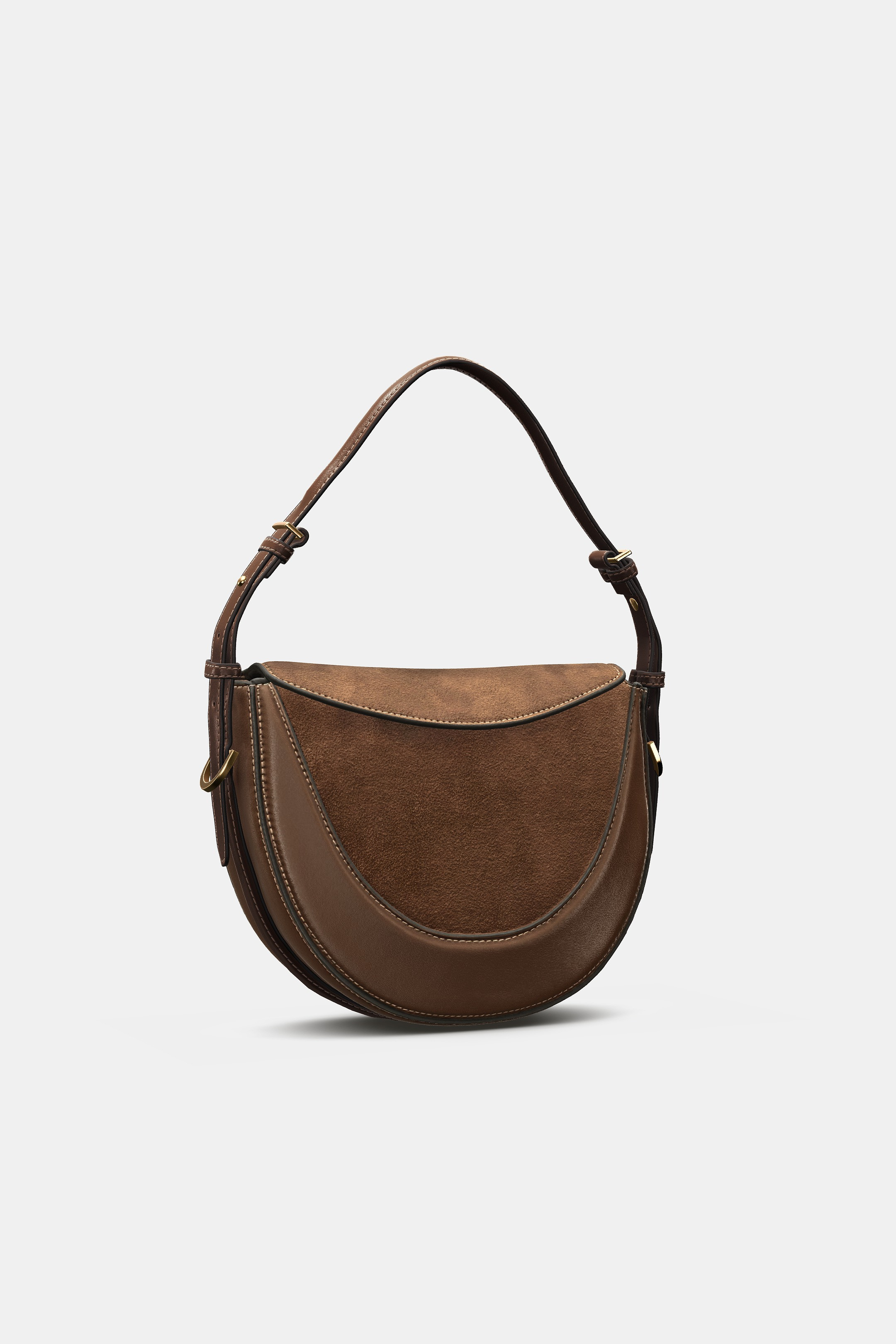 CROSSBODY BAG WITH LEATHER FLAP | Zara Canada