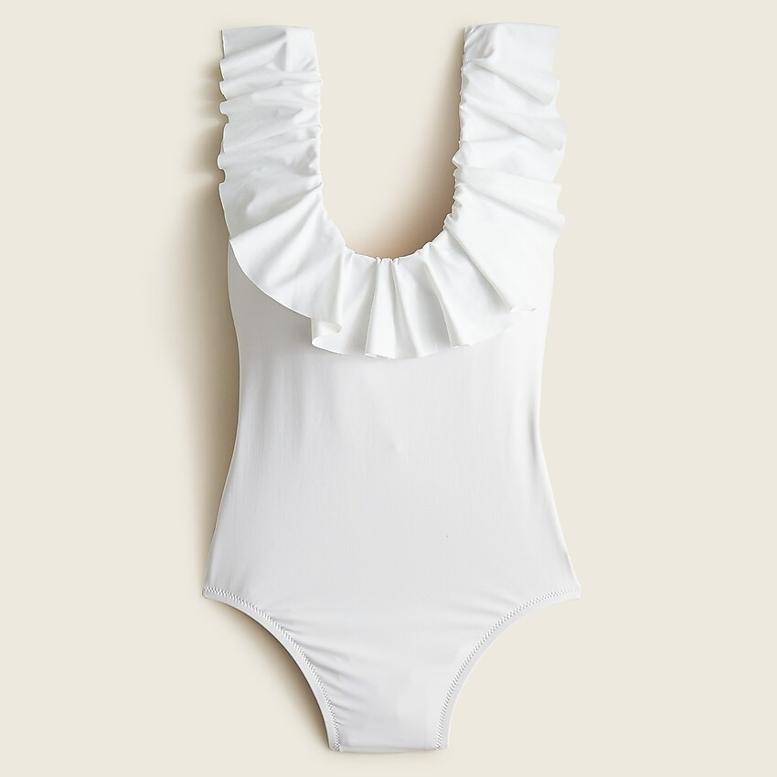 Ruffle scoopback one-piece swimsuit | J. Crew US