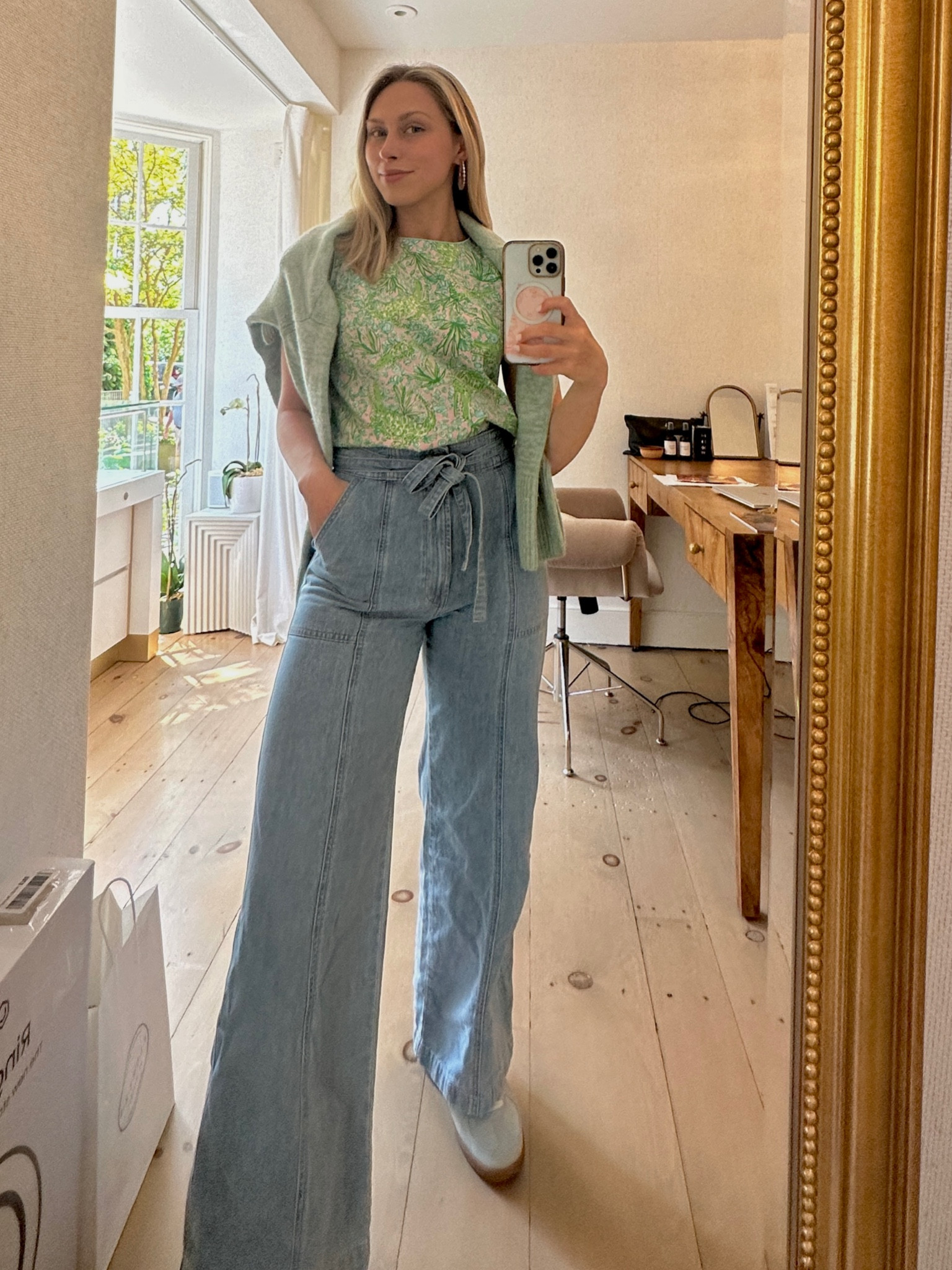 What I wear to work in Nantucket 🤍🌊

These jeans are hands down my favorite casual summer jeans under $250 

Styled with a vintage Lilly Pulitzer top i’ve had for years and a Naadam wool cashmere Polo sweater. June in Nantucket is perfect, but it requires some layers when the breeze rolls in! These layers are perfectly curated with patterns and textures. 

Shoes are my same Puma sneakers i’ve been raving about non-stop 🙌🏼

#Nantucketstyle #revolve #saks #sneaker #casualchic #creativefashion #jewelry #weartowork #whatiwear #ootd #summerfashion #styling #curatedlook #curator 

#LTKTravel #LTKStyleTip #LTKSeasonal