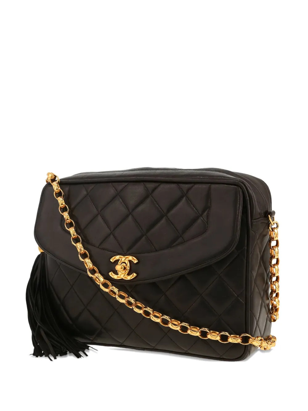 CHANEL Pre-Owned 1994 CC turn-lock camera bag - Black | Farfetch Global