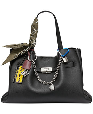 DKNY Bryar Large Embellished Satchel Bag - Macy's | Macy's
