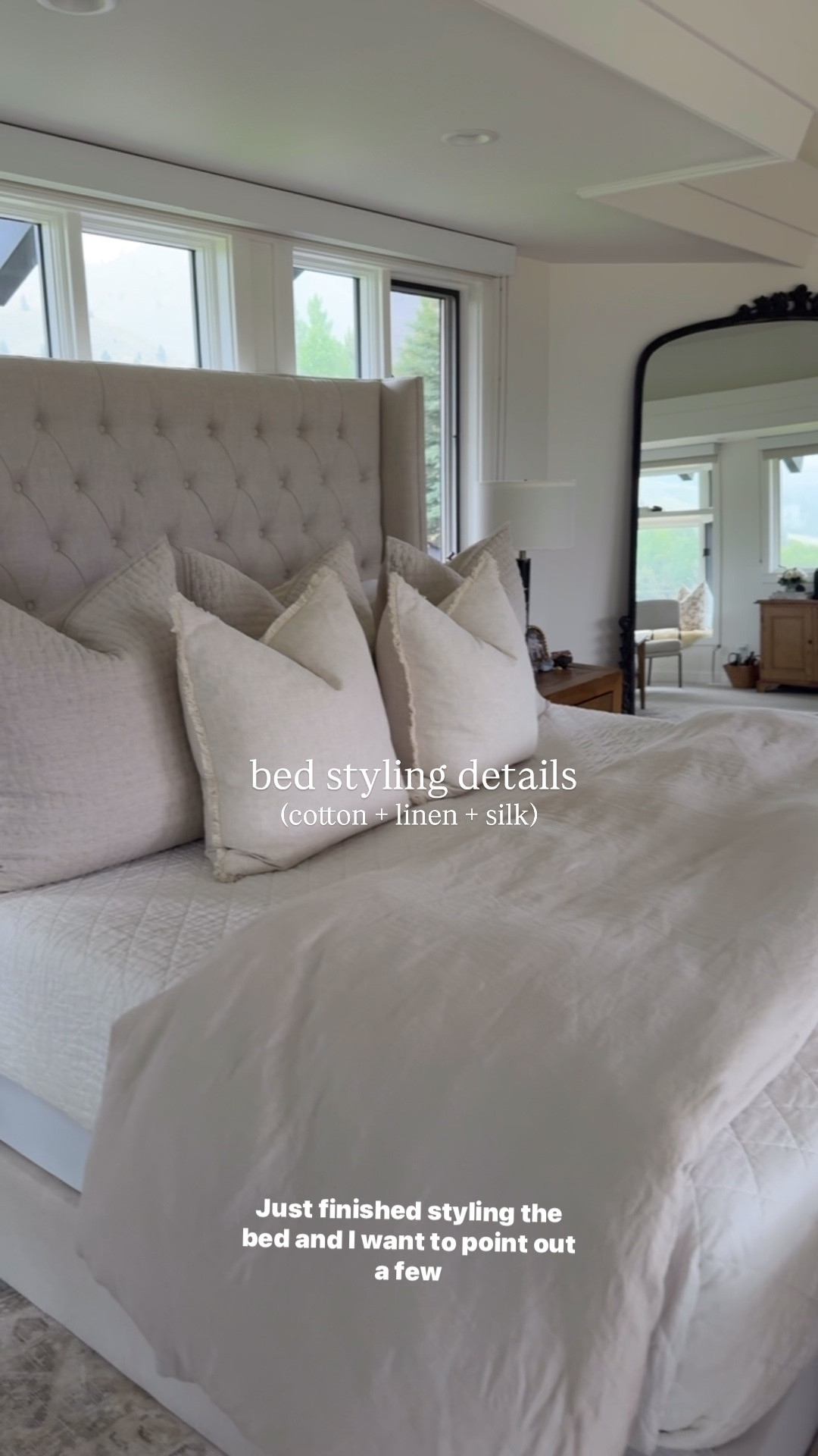 Natural fiber bed styling (no plastic) from
@Quince 🤍 love the organic cotton sheets, linen duvet (sand), silk pillow case for hair and nails + a fluffy euro sham!! Neutral perfection and low-tox materials👏🏻 #QuincePartner

#LTKHome