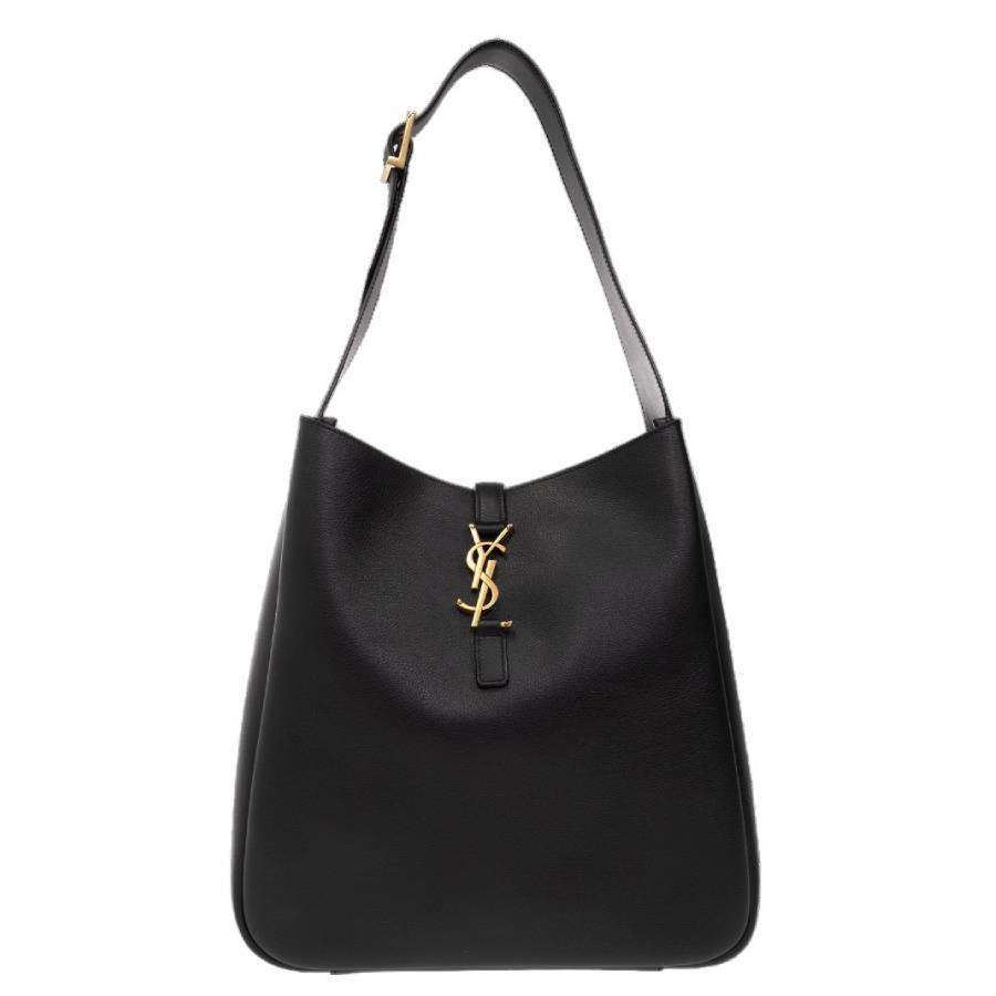 Saint Laurent Black Smooth Leather Le 5 A 7 Large Shoulder Bag | Jomashop.com & JomaDeals.com
