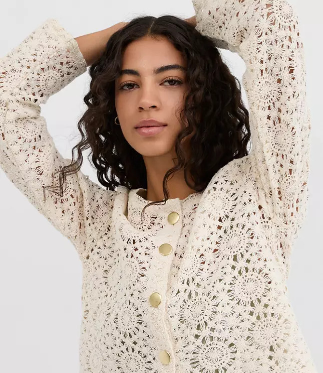 Crochet Cardigan | LOFT