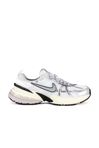 Nike V2K Run in Summit White & Metallic Silver from Revolve.com | Revolve Clothing (Global)
