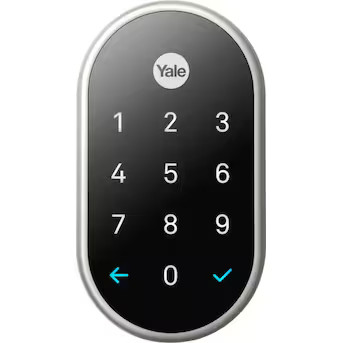 Google Nest x Yale Lock Satin Nickel Wi-fi Compatibility Bluetooth Compatibility Electronic Deadb... | Lowe's