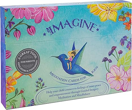 Meditation Cards for Kids - Award-Winning Mindfulness kit of XL Cards with Calming Guided Meditat... | Amazon (US)