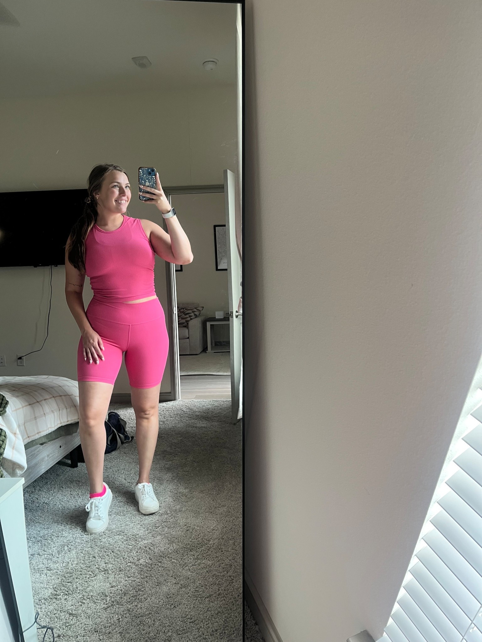 I am obsessed with the ribbed material on this workout set! Very comfortable and cute! 💖

@yunoga_athletic #ootd #amazonfashion #amazonfind #pink #outfitideas #outfitinspo #affordablefashion #gymoutfit #workoutclothes #amazon 

#LTKActive #LTKStyleTip #LTKMidsize