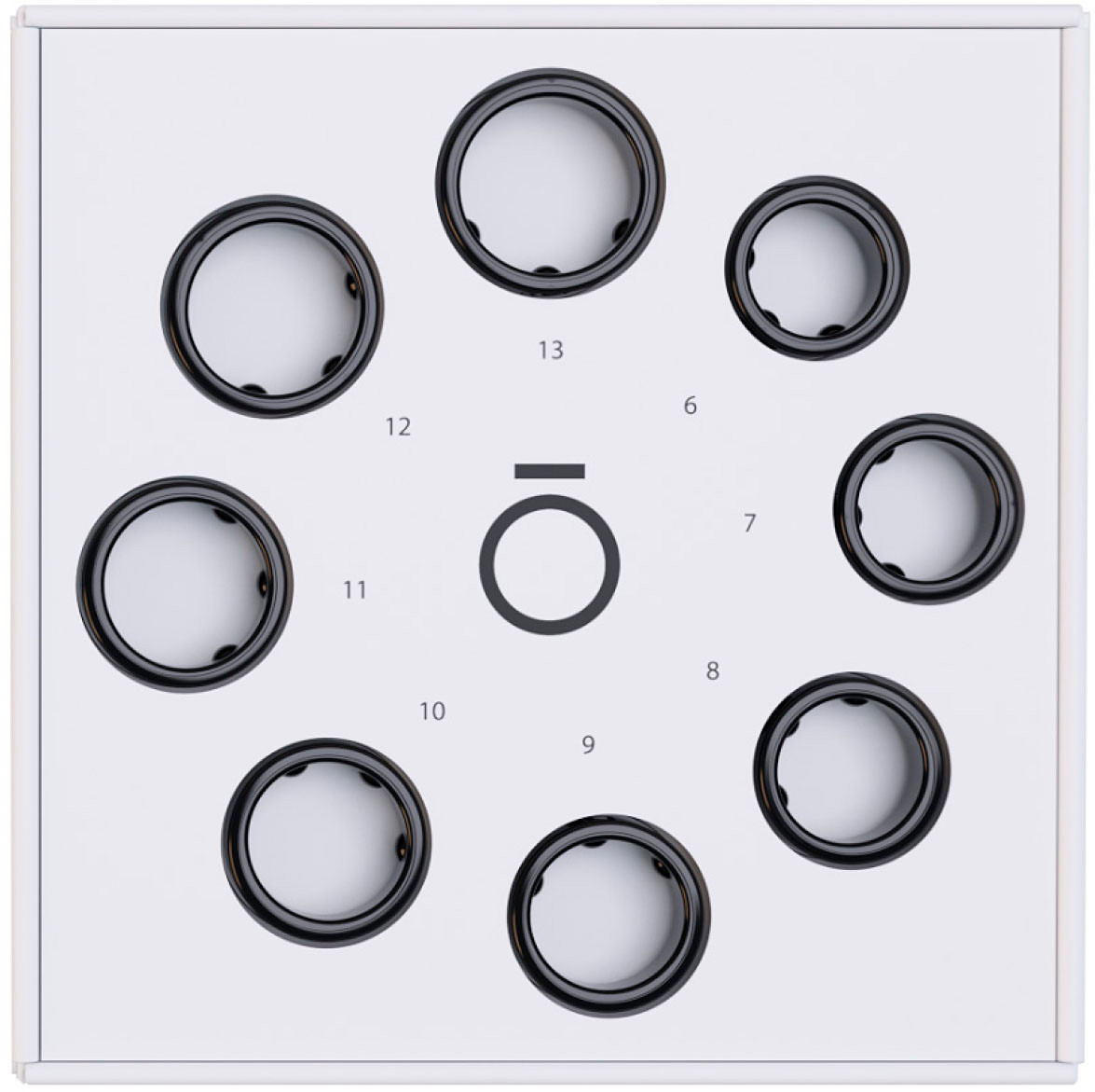 Oura Ring Gen3 Sizing Kit Size Before You Buy The Oura Ring Gen3 White JZ98-52744 - Best Buy | Best Buy U.S.