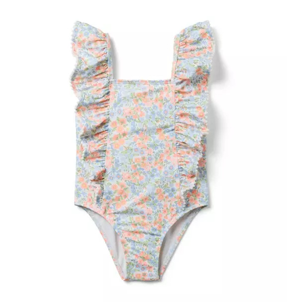 Recycled Ditsy Floral Ruffle Swimsuit | Janie and Jack