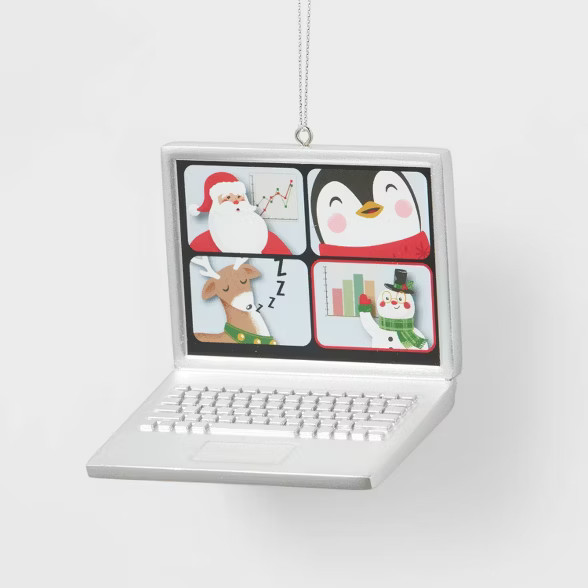 Laptop Zoom Meeting Christmas Tree Ornament - Wondershop™ | Target